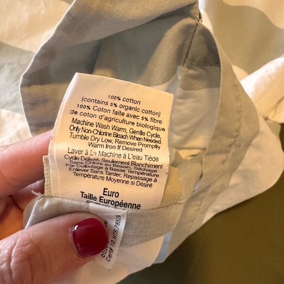 Striped pottery barn Euro Sham - Picture 5 of 5